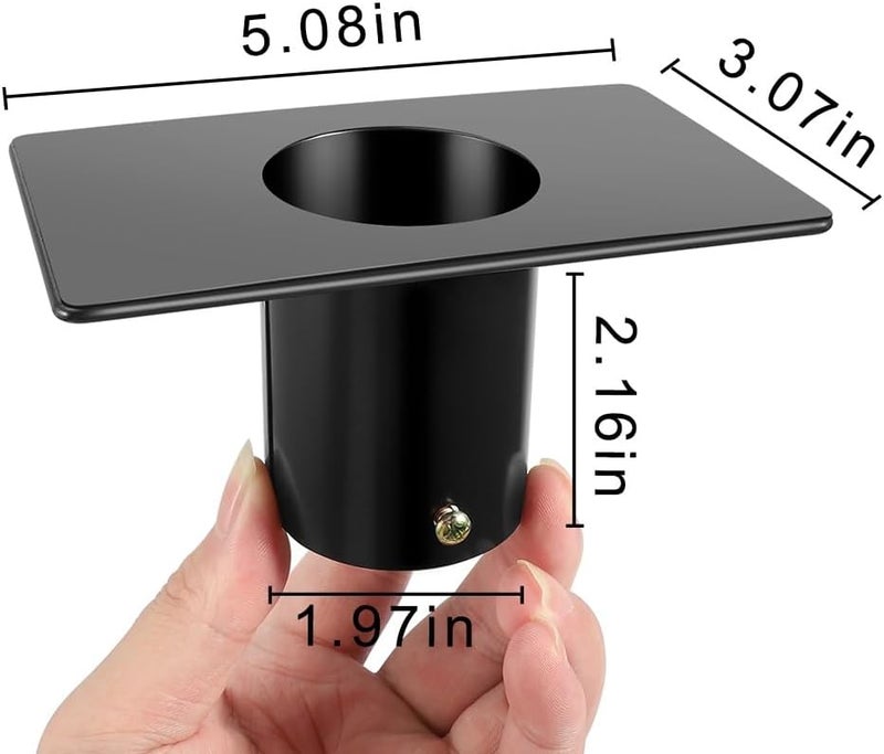 Vindar Rain Chains Gutter Adapter Rain Chain Gutter Installation MG0230 Metal Finished Black Powder Coated Standard Gutter Adapter - Image 2